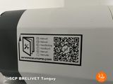 a qr code on the side of a camera