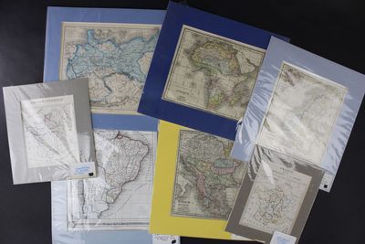 Lot de 7 cartes XIXe. Dim. max. - Photo 1