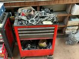 a workbench with a lot of tools on it