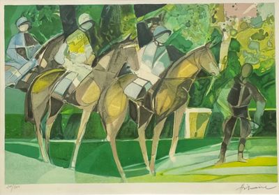 Camille HILAIRE (1916-2004) La course Lithographie signée et…