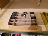 a box with a bunch of blackberries in it