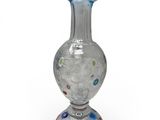 an image of a glass vase on a white background