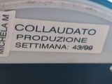 a close up of a label on the side of a clock
