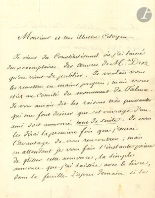 une vieille lettre manuscrite écrite à l'encre noire sur un morceau de papier