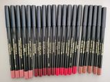 the lip pencils are lined up and ready to be used