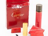 a red box with a cigarette and a lighter next to it