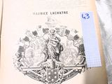un vieux livre avec l'image d'une femme