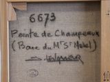 a message written on a piece of fabric in a wooden frame