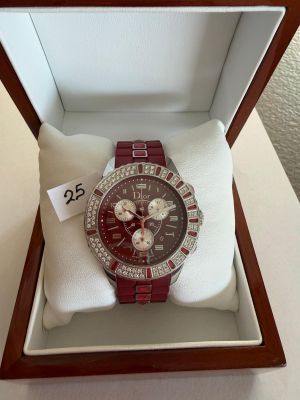 Montre Chrono en acier, signée - DIOR - CHRISTAL - Ø 39mm - …