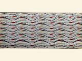 pochette à imprimé de poissons multicolores, avec fermeture à glissière