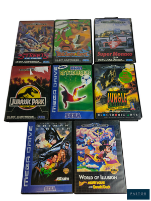 un grand nombre de jeux vidéo sur la table