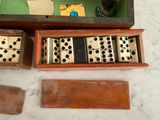 a box of dominos sitting on top of a table
