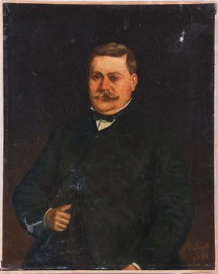 Blaise LAVELLE (1816-1895). Portrait d'homme