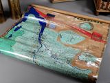 a picture of a map on a piece of paper on a table