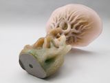 an image of a sculpture of a shell on a white surface