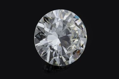 an image of a diamond on a black background