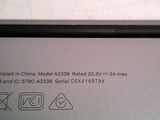 a close up view of the back of a laptop computer