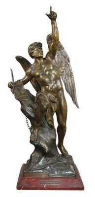 Emile PICAULT (1833-1922), "Génie humain", épreuve en bronze…