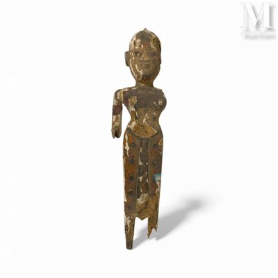 ASIE DU SUD, travail moderne Sculpture en bois sculpté et pe…