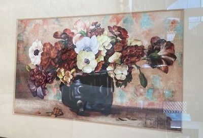 Georges GOINTRE Brassée de fleurs dans un chaudron