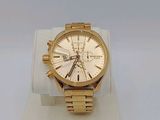 michael korsch men ' s watch in gold tone with white dial