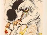 an image of a drawing of a man holding a stick