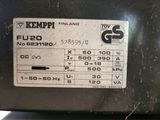 a label on the back of a machine that says kempp