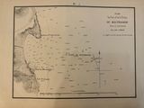an old map of the west coast of new york with a line of ships