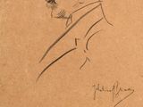 portrait of a man in a suit with a mustache and a moustache