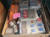 a box full of assorted items sitting on the floor