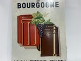 an old metal sign advertising grands tulipies bourgogne