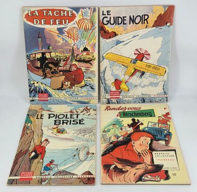 Lot de quatre bandes dessinées françaises anciennes