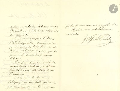 une vieille lettre manuscrite écrite par un homme assis sur un banc