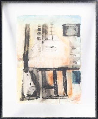 MIGNOTTI ?, Composition, Aquarelle signée en bas à gauche et…