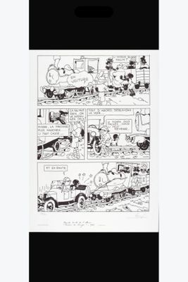 un dessin en noir et blanc représentant un train de bande dessinée