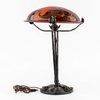 Le Verre Français, Charles Schneider, lampe de table en fer … (photo 3)