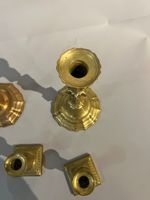 Paire de bougeoirs de coiffeuse en bronze, fut à cannelures … (photo 6)
