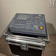 a black case that has a mixer on top of it