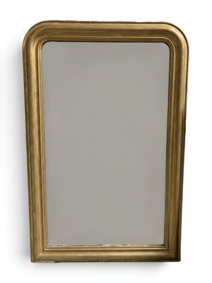 paire de miroirs anciens à cadre doré aux bords biseautés