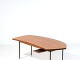 an image of a coffee table with a book shelf underneath it