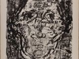 un dessin en noir et blanc d'un visage de femme