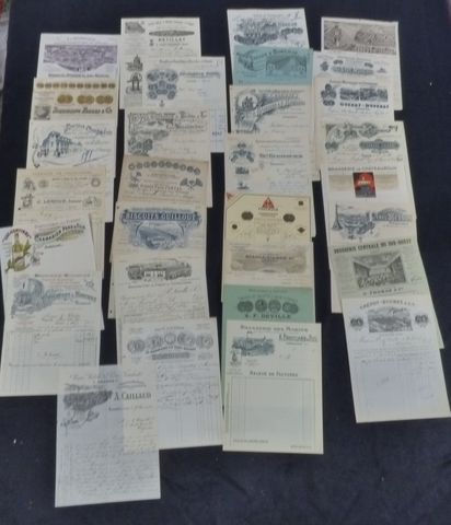 30 factures super sélection et correspondances diverses