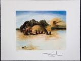 an image of a painting of a group of people in front of a hut