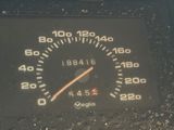 a speedometer on the dashboard of a car