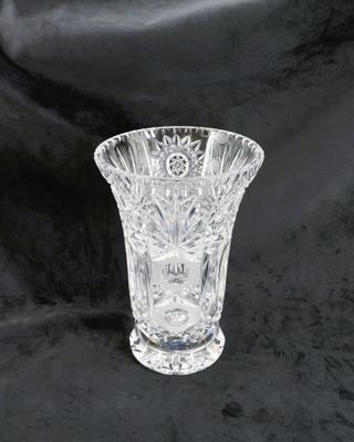 CRISTAL D’ARQUES (attribué à) Important vase de forme tronco…