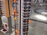 many glasses on display in the store for sale
