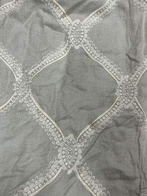 une photo en gros plan d'un lit recouvert d'une couette blanche