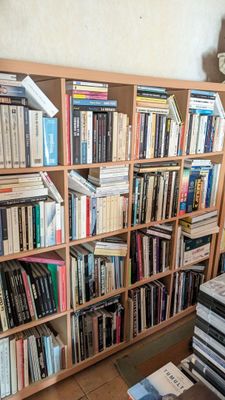 de nombreux livres sur la bibliothèque de cette pièce