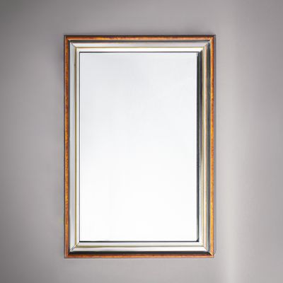Miroir rectangulaire, l'encadrement à légères parcloses à fi…
