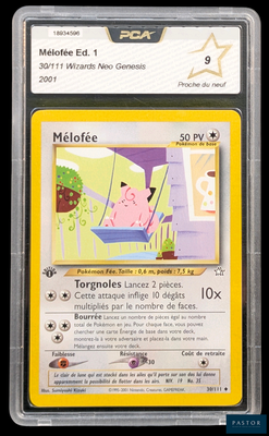 La carte Pokémon comporte l'image d'un cochon rose.